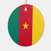 Vlag van Kameroen Keramisch Ornament (Links)