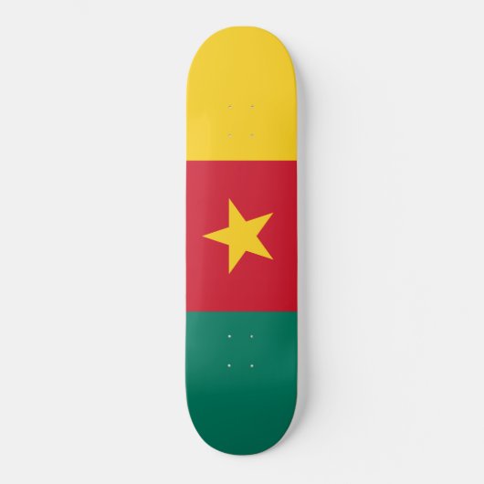 Vlag van Kameroen Skateboard (Voorkant)