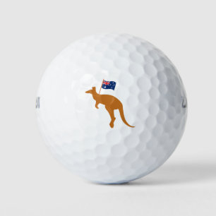 vlag van kangaroo australia golfballen