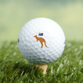 vlag van kangaroo australia golfballen (Insitu Shirt)
