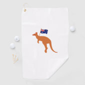 vlag van kangaroo australia golfhanddoek (Insitu)