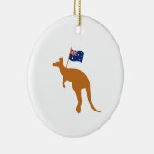 vlag van kangaroo australia keramisch ornament (Rechts)