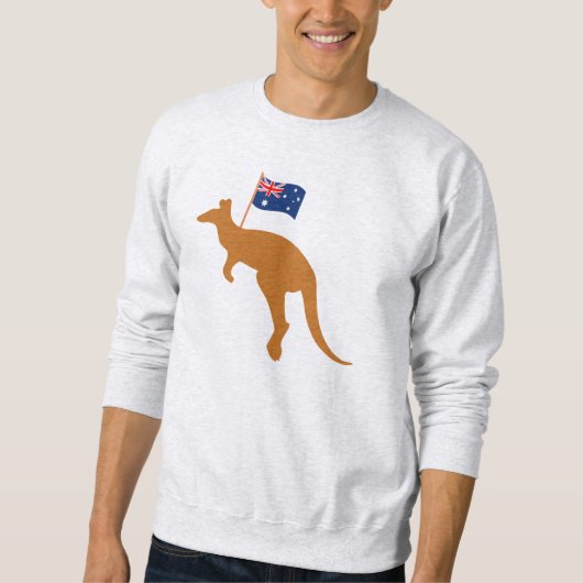 vlag van kangaroo australia trui (Voorkant)