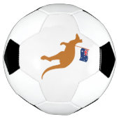 vlag van kangaroo australia voetbal (Gedraaid)
