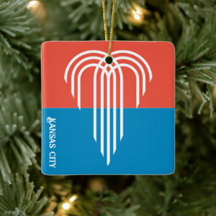 Vlag van Kansas City (2023), Missouri Keramisch Ornament