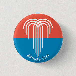 Vlag van Kansas City (2023), Missouri Ronde Button 3,2 Cm