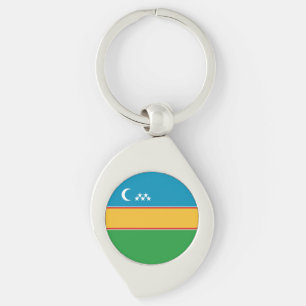 Vlag van Karakalpakkistan Sleutelhanger