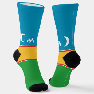 Vlag van Karakalpakkistan Sokken