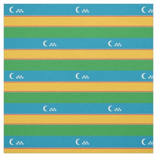Vlag van Karakalpakkistan Stof (Swatch)