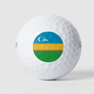 Vlag van Karakalpakstan Golfballen