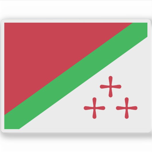 Vlag van Katanga, Afrika Sticker (Voorkant)