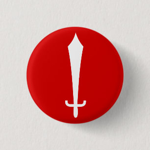 Vlag van Kathmandu, Nepal Ronde Button 3,2 Cm