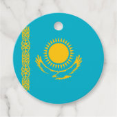 vlag van Kazachstan Bedankjes Labels (Voorkant)