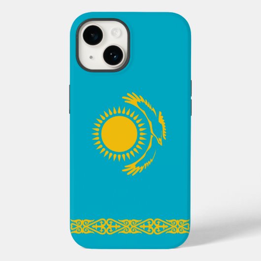 Vlag van Kazachstan Case-Mate iPhone Case (Achterkant)