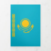 vlag van Kazachstan Drieluik Kaart (Cover)