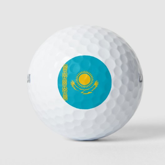 vlag van Kazachstan Golfballen (Voorkant)