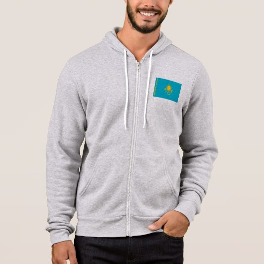 Vlag van Kazachstan Hoodie (Voorkant)