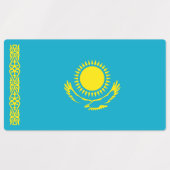 Vlag van Kazachstan Labels (Design 1)
