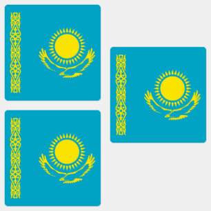 Vlag van Kazachstan Labels