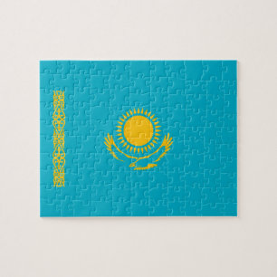vlag van Kazachstan Legpuzzel
