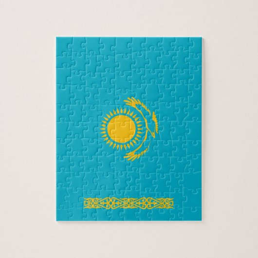 vlag van Kazachstan Legpuzzel (Verticaal)