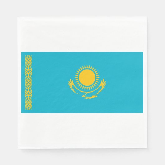Vlag van Kazachstan Servet (Voorkant)