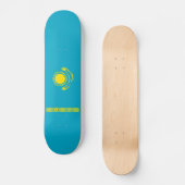 Vlag van Kazachstan Skateboard (Voorkant)