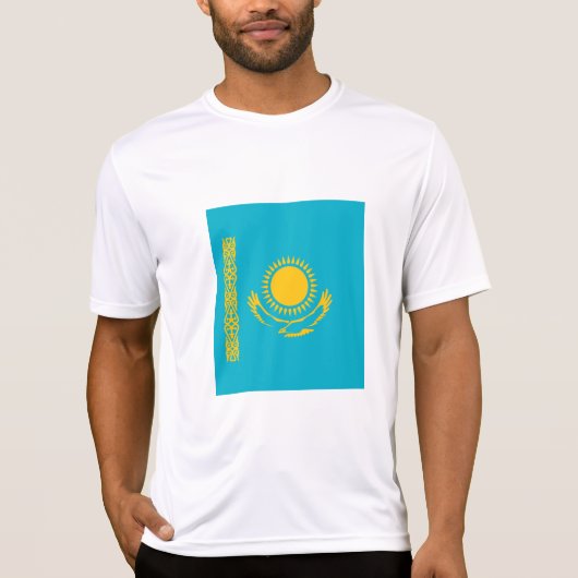 vlag van Kazachstan T-shirt (Voorkant)