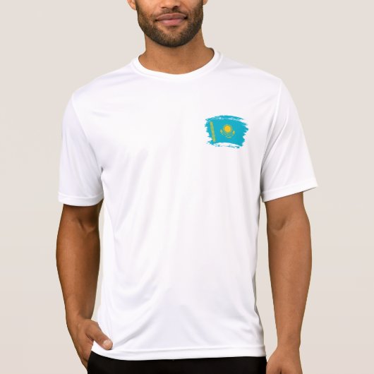vlag van Kazachstan T-shirt (Voorkant)