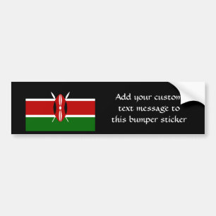 Vlag van Kenia Afrika Bumpersticker