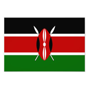 Vlag van Kenia Foto Afdruk