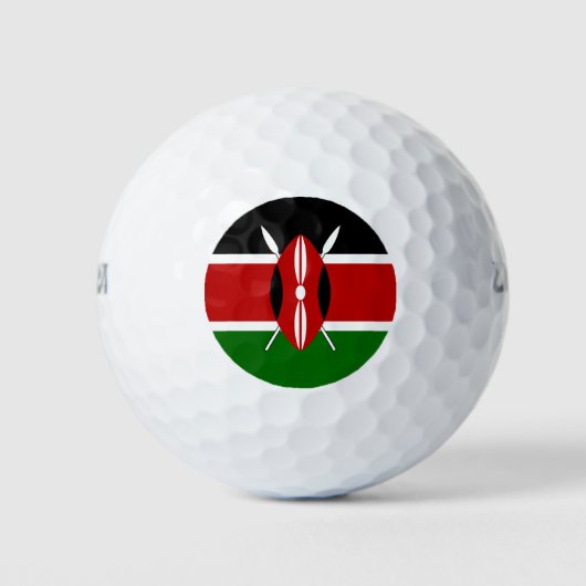 Vlag van Kenia Golfballen (Voorkant)