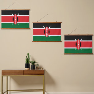 Vlag van Kenia Hangend Wandkleed