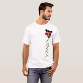 Vlag van Kenia Kaart T-shirt (Voorkant volledig)