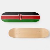 Vlag van Kenia Skateboard (Horizontaal)