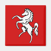 Vlag van Kent (White Horse) (County of England, Ve Magneet (Voorkant)