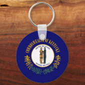Vlag van Kentucky Sleutelhanger (Voorkant)