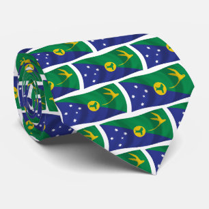 Vlag van Kerstmis-eiland stropdas