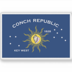 Vlag van Key West, Florida Sticker