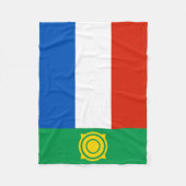 Vlag van Khakassië Fleece Deken (Voorkant)