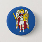 Vlag van Kiev Ronde Button 5,7 Cm (Voorkant)