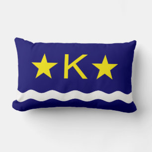 Vlag van Kinshasa, Congo Lumbar Pillow Kussen