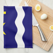 Vlag van Kinshasa, Congo Towel Theedoek (Quarter Fold)