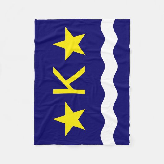 Vlag van Kinshasa, Kongo Fleece Blanket Deken (Voorkant)