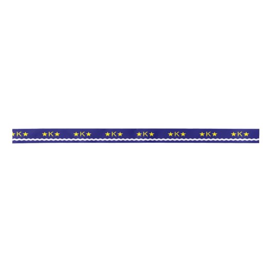 Vlag van Kinshasa, Ribbon Kongo Satin Lint (Voorkant)