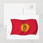 Vlag van Kirgizië Briefkaart (Voorkant / Achterkant)