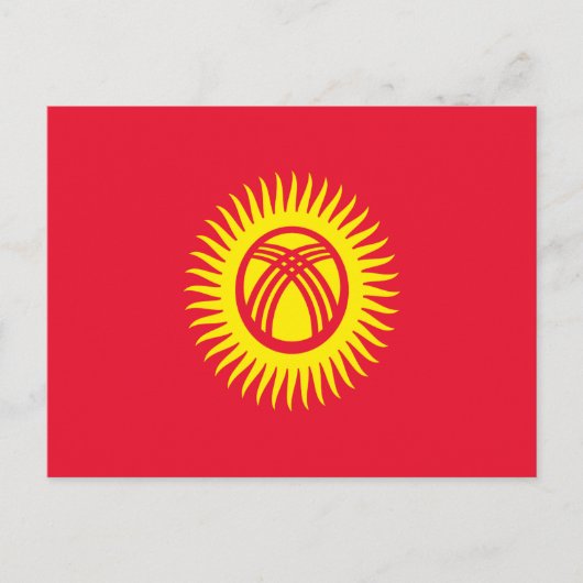 Vlag van Kirgizië Briefkaart (Voorkant)