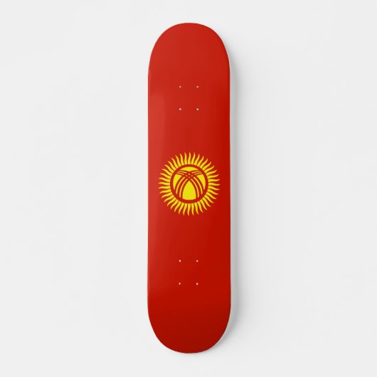 Vlag van Kirgizië Skateboard (Voorkant)