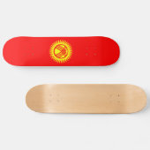 Vlag van Kirgizië Skateboard (Horizontaal)