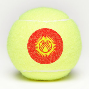 Vlag van Kirgizië Tennisballen